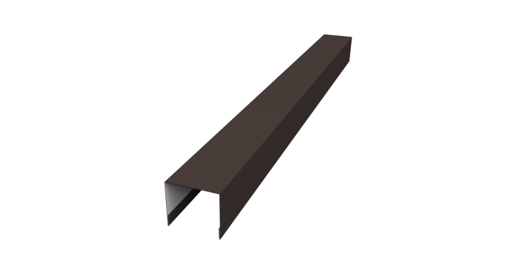 Стойка боковая крепежная для забора жалюзи Palermo 0,45 Drap RR 32 темно-коричневый (1,8м)