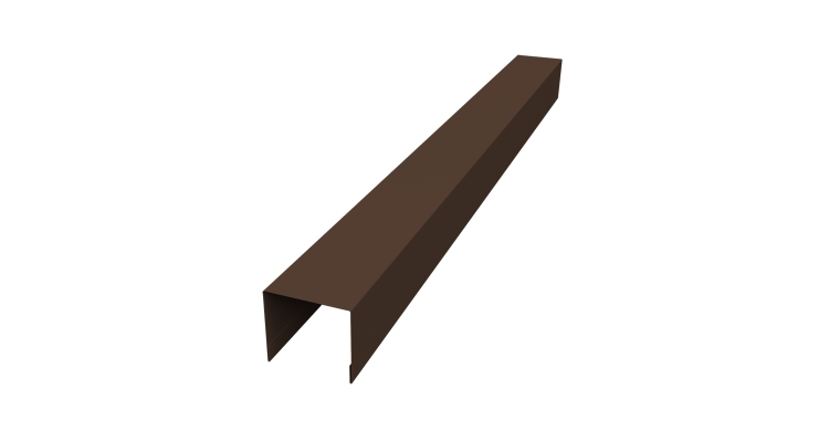 Стойка боковая крепежная для забора жалюзи Palermo 0,45 PE-Double RAL 8017 шоколад (2м)