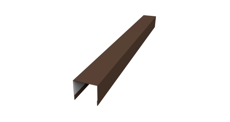 Стойка боковая крепежная для забора жалюзи Palermo 0,5 PurPro RAL 8017 шоколад (2м)