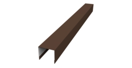 Стойка боковая крепежная для забора жалюзи Palermo 0,45 Drap RAL 8017 шоколад (2м)
