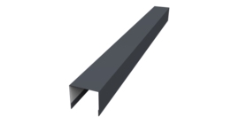 Стойка боковая крепежная для забора жалюзи Palermo 0,5 Atlas X RAL 7024 мокрый асфальт (2,5м)