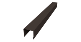 Стойка боковая крепежная для забора жалюзи Palermo 0,45 Drap-double TX RR 32 темно-коричневый (2,5м)