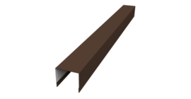 Стойка боковая крепежная для забора жалюзи Palermo 0,5 Drap RAL 8017 шоколад (2,5м)