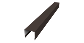 Стойка боковая крепежная для забора жалюзи Palermo 0,5 Atlas X RR 32 темно-коричневый (3м)