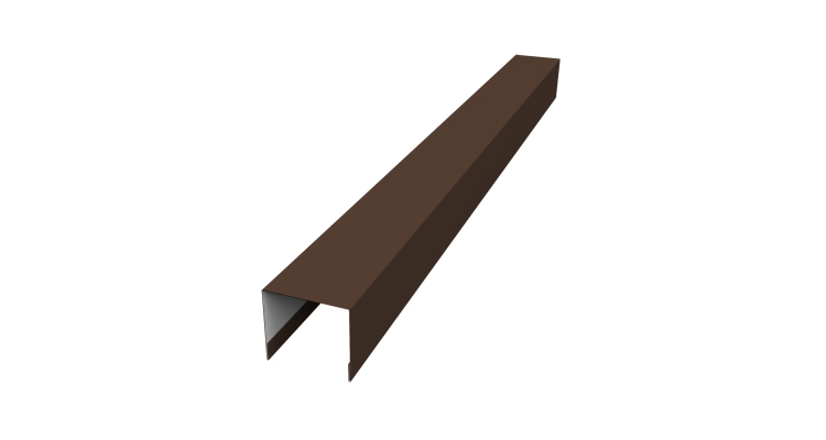 Стойка боковая крепежная для забора жалюзи Palermo 0,5 Drap RAL 8017 шоколад (3м)