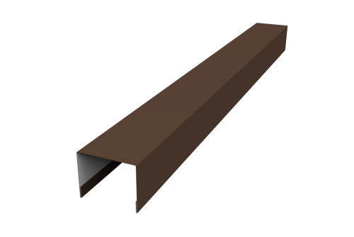 Крышка жалюзи Palermo 0,45 Drap TX RAL 8017 шоколад (2,5м)