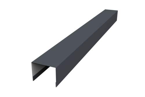 Крышка жалюзи Palermo 0,45 PE RAL 7024 мокрый асфальт (3м)