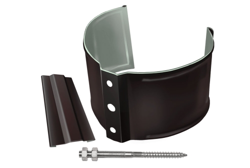 Кронштейн трубы на кирпич GL PE Matt 90 мм RR 32 темно-коричневый