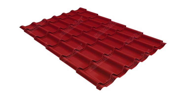 Профиль волновой классик толщина листа 0,45 покрытие PE RAL 3003 рубиново-красный